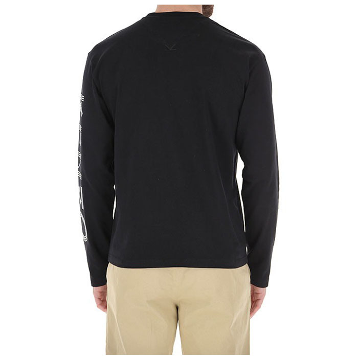 Image 4 of ケンゾー メンズロゴプリント長袖Tシャツ  5TS152 4BD 99