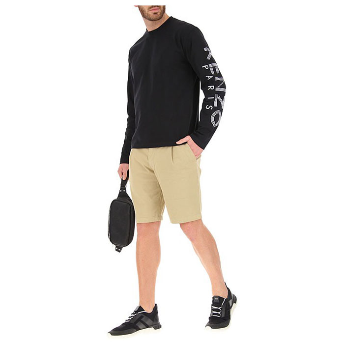 Image 6 of ケンゾー メンズロゴプリント長袖Tシャツ  5TS152 4BD 99