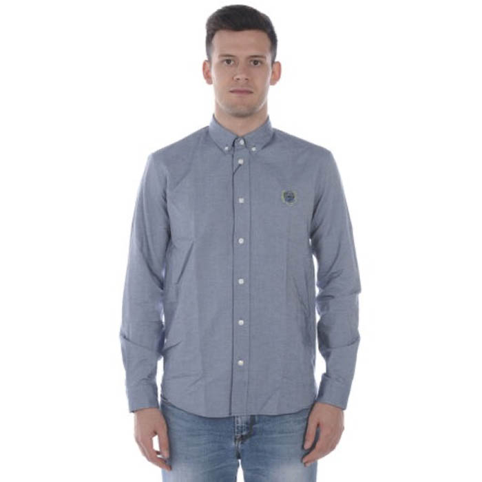 Image 6 of ケンゾー メンズ チェストタイガー刺繡 青 ボタンダウンシャツ 5CH400 1LD 76