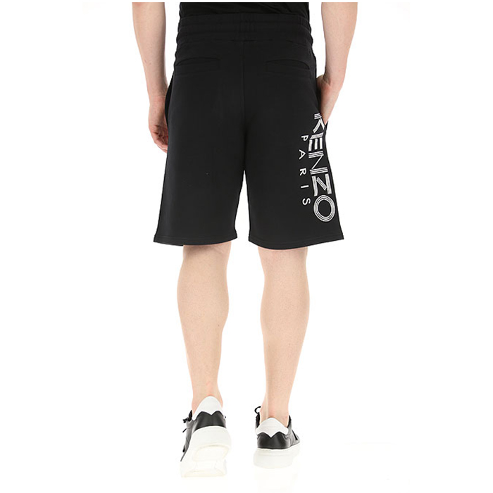 Image 4 of ケンゾー メンズ 黒 メランジ アーバンバミューダ 5PA725 4MD 99