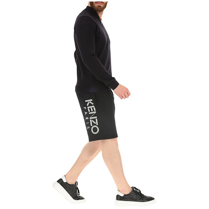 Image 5 of ケンゾー メンズ 黒 メランジ アーバンバミューダ 5PA725 4MD 99