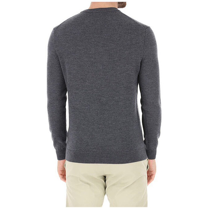 Image 4 of ケンゾー メンズ 長袖 コットン ニット クルーネック ロゴ 刺繍 5PU217 3LC 98