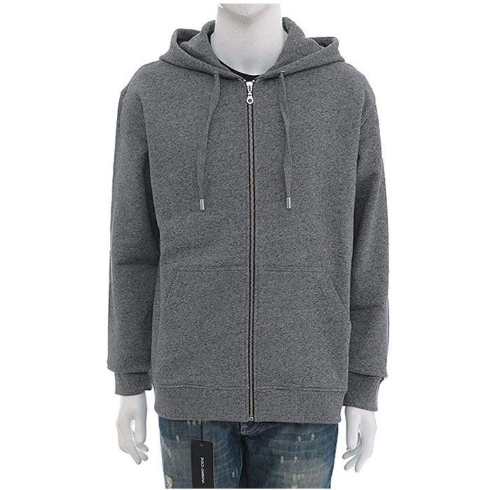 Image 3 of ケンゾーメンズ　ロゴ プリント ジップアップ パーカー スウェット 灰色 5BL722 4MD 98
