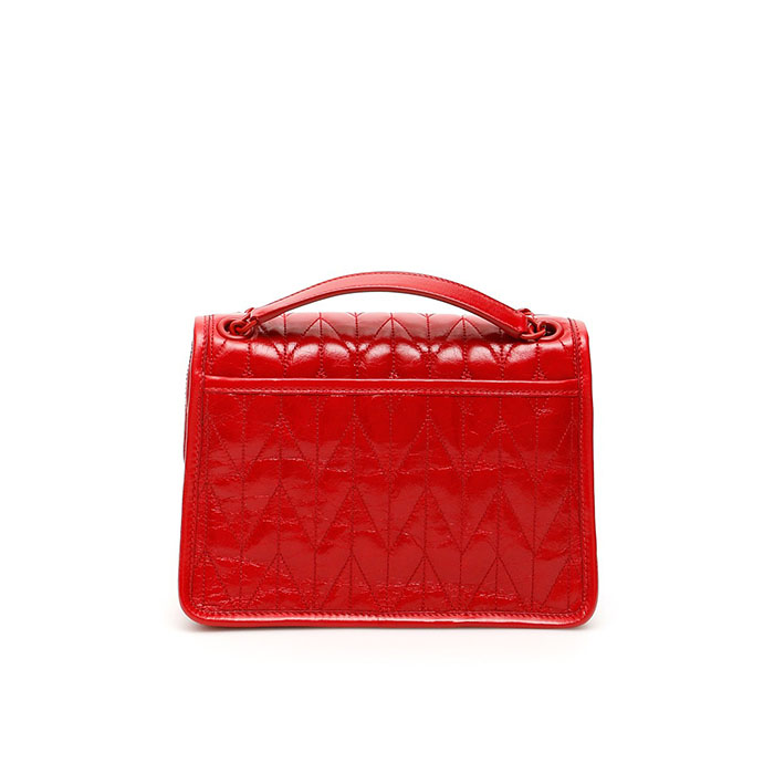 Image 3 of ミュウミュウ マテラッセレザーショルダーバッグ 5BD161 2D6C ROSSO