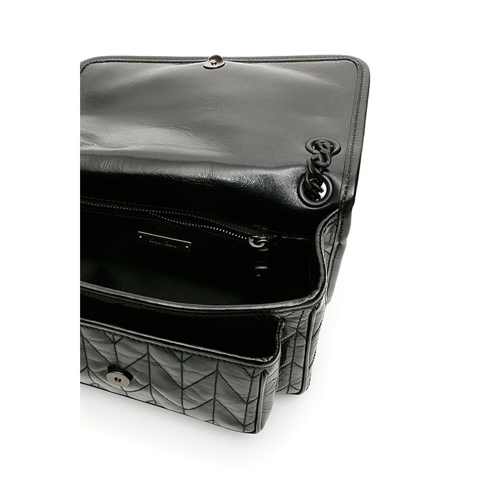 Image 4 of ミュウミュウ マテラッセレザーショルダーバッグ 5BD161 2D6C NERO