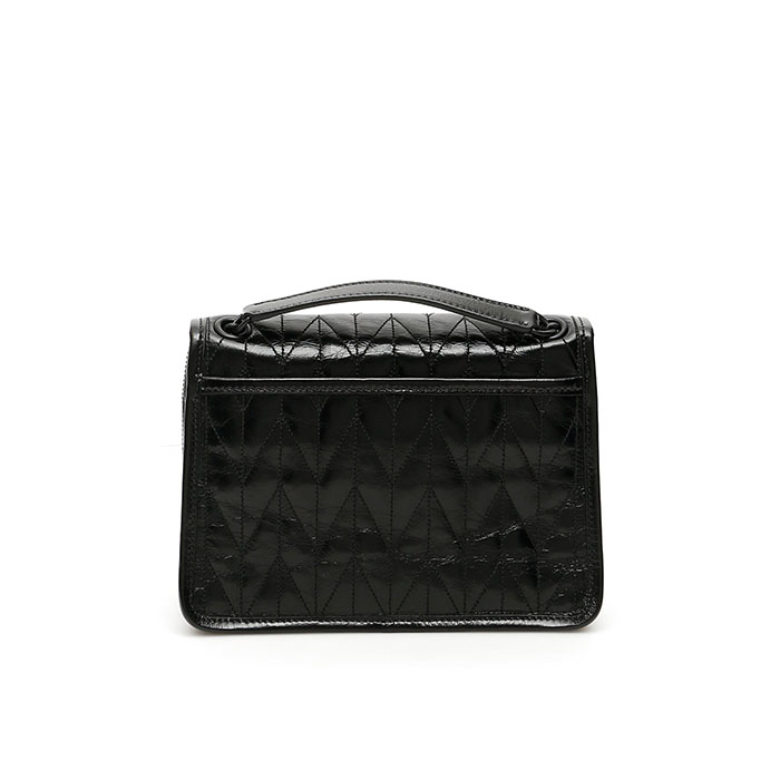 Image 6 of ミュウミュウ マテラッセレザーショルダーバッグ 5BD161 2D6C NERO