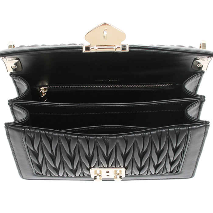 Image 4 of ミュウミュウ マテラッセ レディース ショルダーバッグ  5BD083 N88 NERO