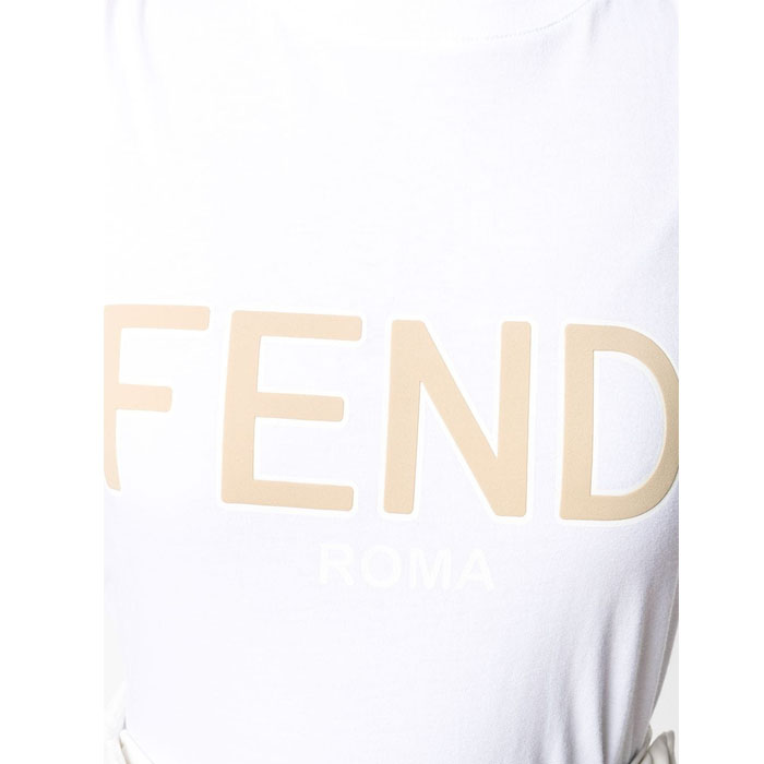 Image 5 of FENDI LADY T-SHIRT FAF077 A8XA F0ZNM WHITE 19FW