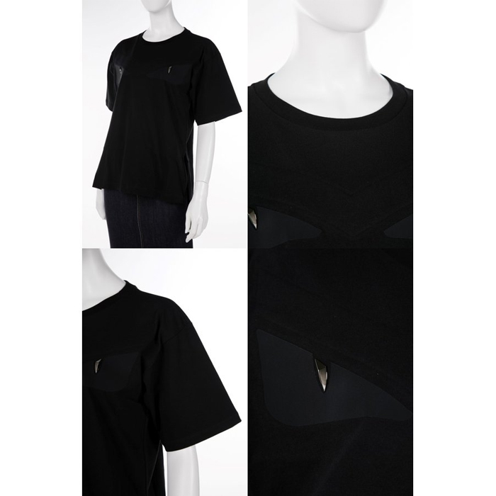 Image 5 of フェンディ レディ Tシャツ FAF077 A6MH F0GME BLACK