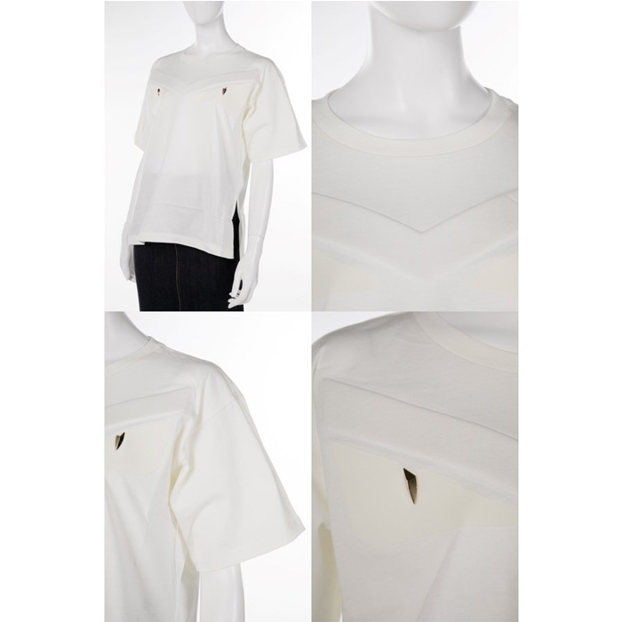 Image 3 of フェンディ レディ Tシャツ FAF077 A6MH F0C00 WHITE
