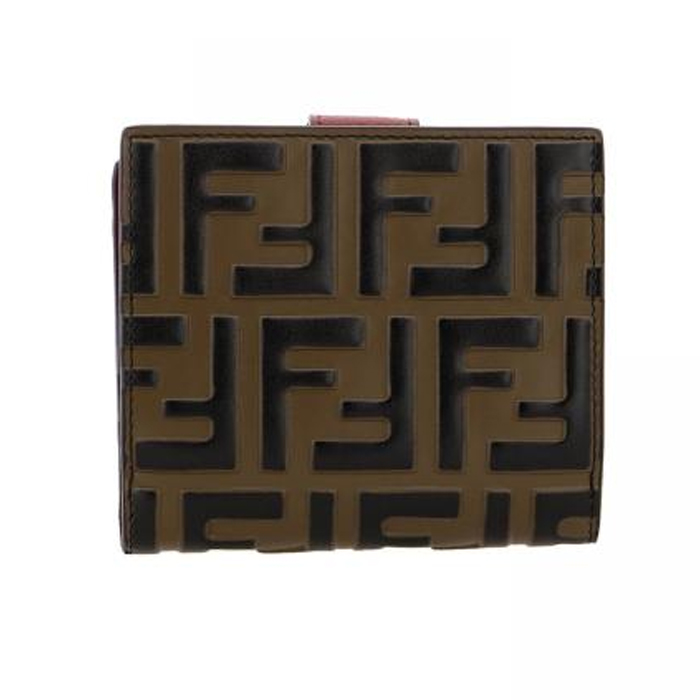 Image 4 of FENDI WALLET 8M0386 A6CB F13VJ BROWN / RED