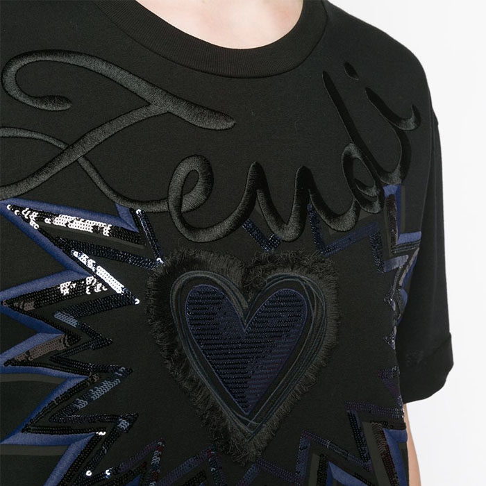 Image 5 of フェンディレディTシャツ FS7011 A279 F0GME BLACK