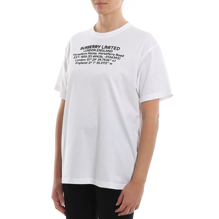 Image 5 of バーバリークルーネックTシャツ ホワイト レディース 8024629 WHIT