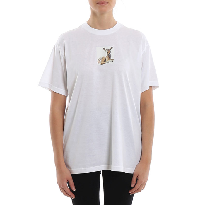 Image 3 of バーバリーレディース 半袖Tシャツ ホワイト バンビ 8024653 WHIT