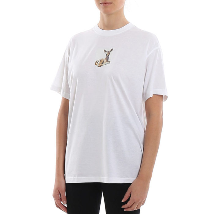 Image 5 of バーバリーレディース 半袖Tシャツ ホワイト バンビ 8024653 WHIT