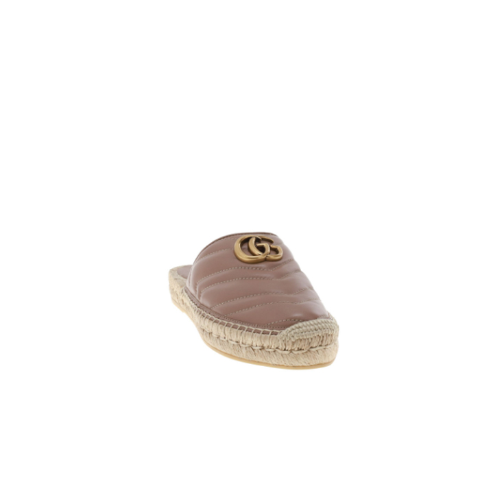 Image 3 of グッチ レディ サンダル  551881 BKO00 5729 Leather Espadrille With Double G