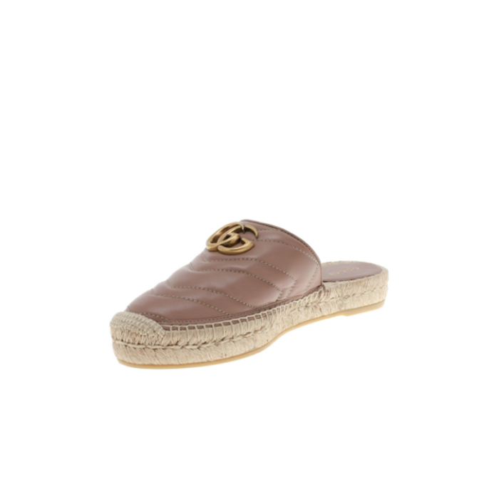 Image 5 of グッチ レディ サンダル  551881 BKO00 5729 Leather Espadrille With Double G