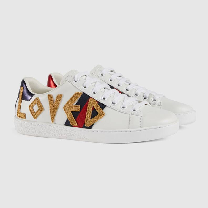Image 4 of グッチレディースシューズ 505328 DOPE0 9095 Ace Embroidered Sneaker