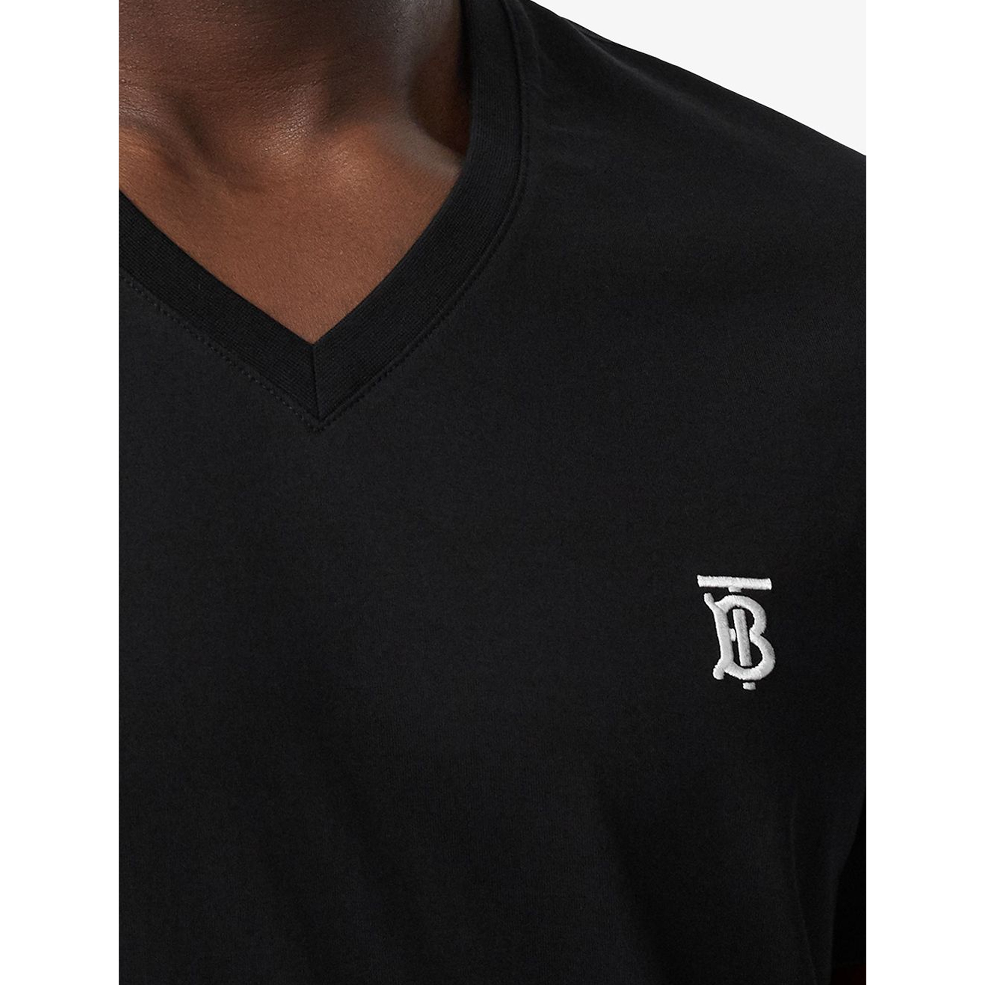 Image 5 of バーバリーVネック Tシャツ MARLET マーレット ブラック メンズ 8017255 BLK オーバーサイズ