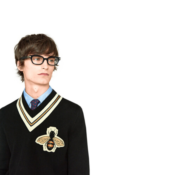 Image 4 of グッチ メンズVネックビーセーター 452796 X5H38 1082