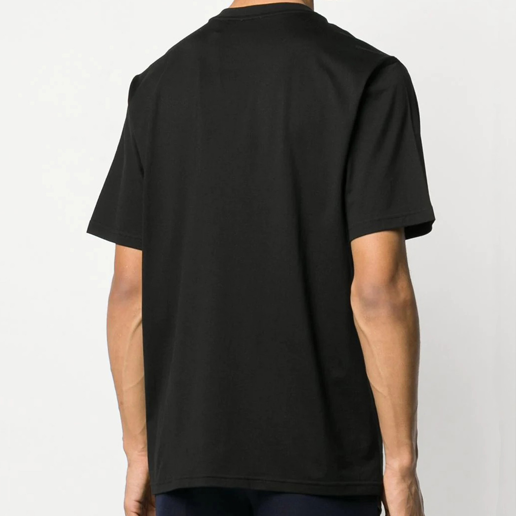 Image 3 of バーバリーメンズ クルーネック 半袖Tシャツ カットソー ロゴT プリント 8026016BLK