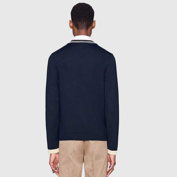 Image 4 of 蜂とグッチカーディガンウールニット 496443 X9I00 4650