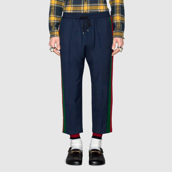 Image 6 of グッチ メンズネイビージョギングパンツ 493714 Z6903 4729