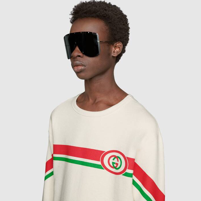 Image 3 of グッチロゴプリントクルーネックジャンパー  475532 XJBCM 9230