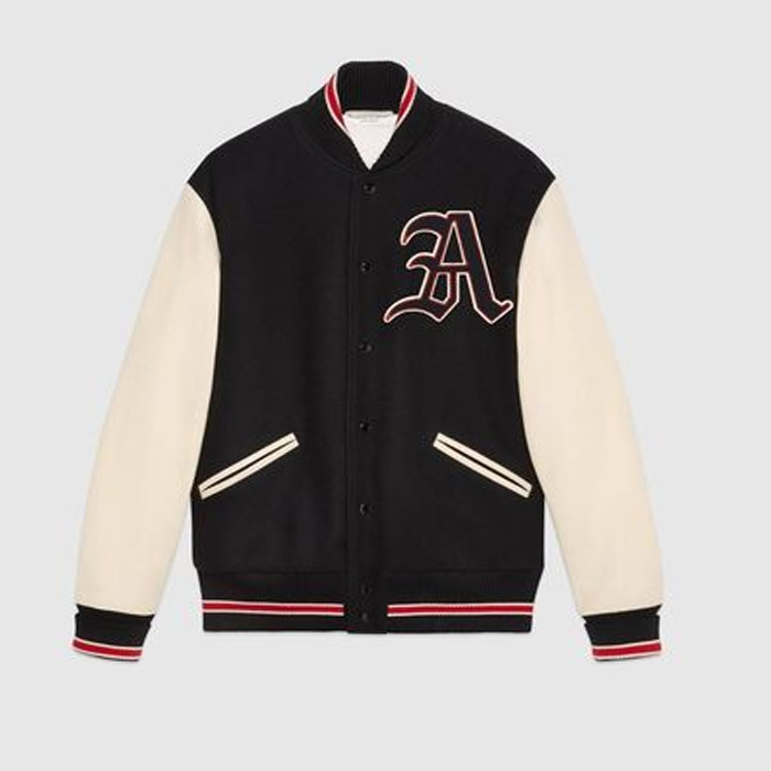 Image 5 of グッチ ショートウールストリートスタイルバイカラーMA-1ボンバージャケット  545590 ZAAH1 1830