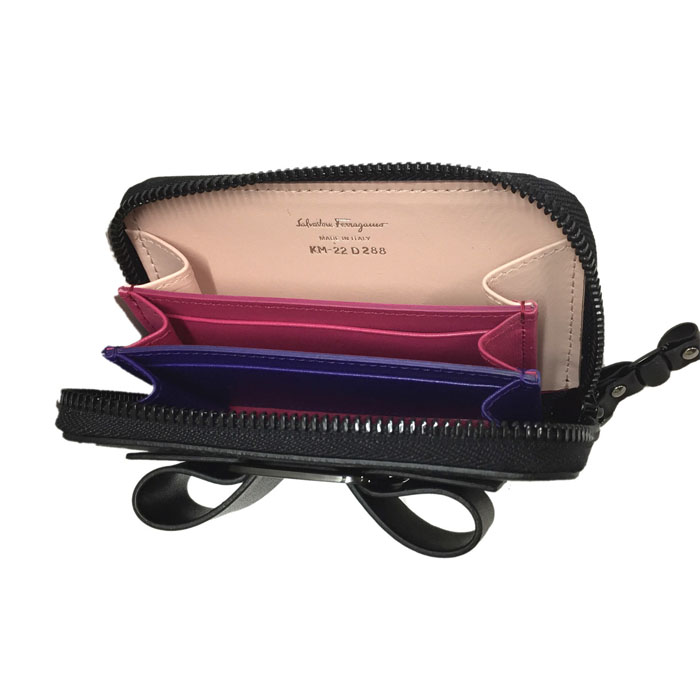 Image 5 of フェラガモウォレット  22-D288 CALF NERO Coin Case and Card Case