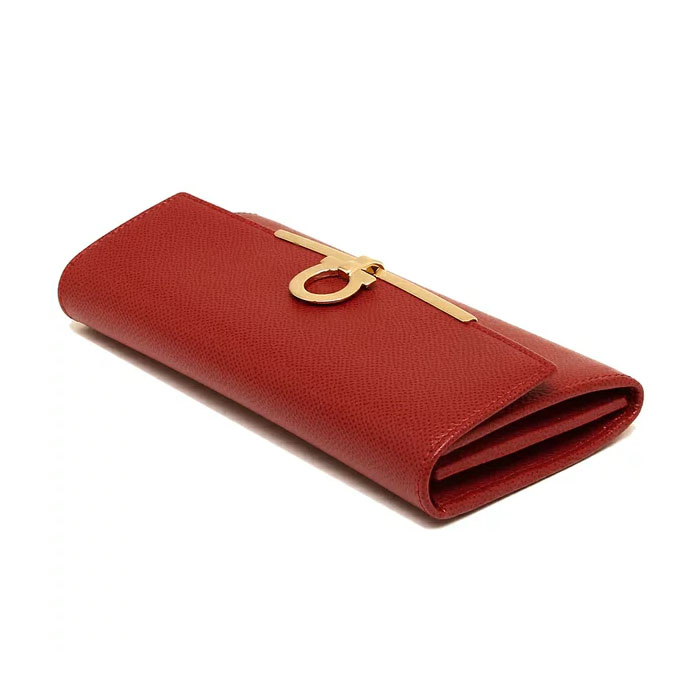 Image 5 of フェラガモウォレット  22-D150 PEBBLE CALF LIPSTICK WALLET WITH LOGO