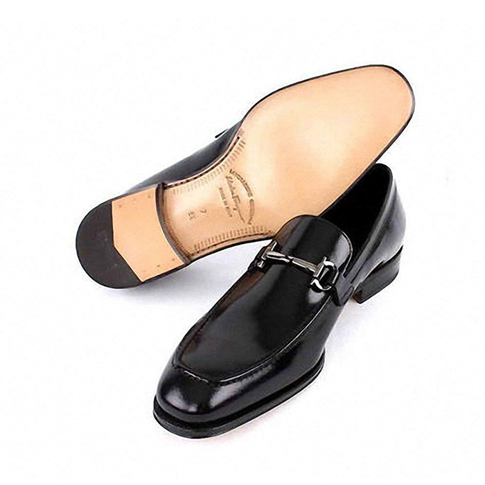 Image 4 of フェラガモメンズシューズ 0448566 CALF NERO Leather Loafers