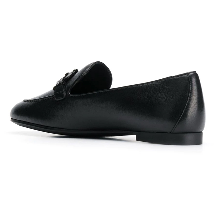 Image 5 of フェラガモレディシューズ 0715302 LAMB NERO Loafers with buckle detail