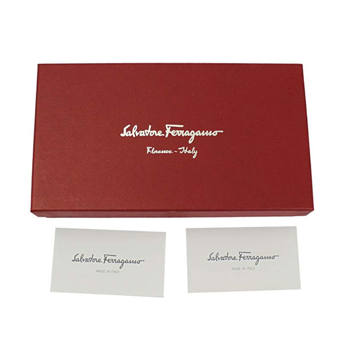 Image 6 of フェラガモウォレット 22-D267 CALF NAVY Vara Blue Leather Long Wallet