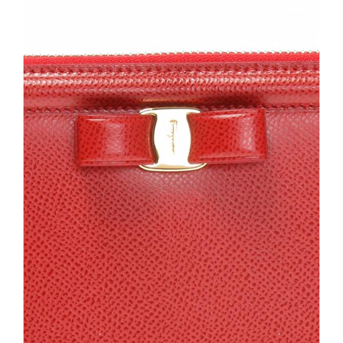 Image 5 of フェラガモウォレット  22-C908 PEBBLE CALF LIPSTICK WALLET WITH BOW