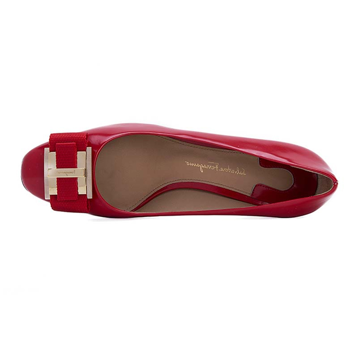 Image 4 of フェラガモレディシューズ 0672628 BRCA LIPS RED