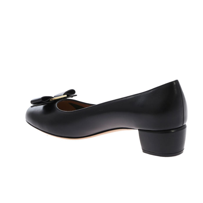 Image 3 of フェラガモレディシューズ 0575970 CALF NERO BOW PUMPS BLACK