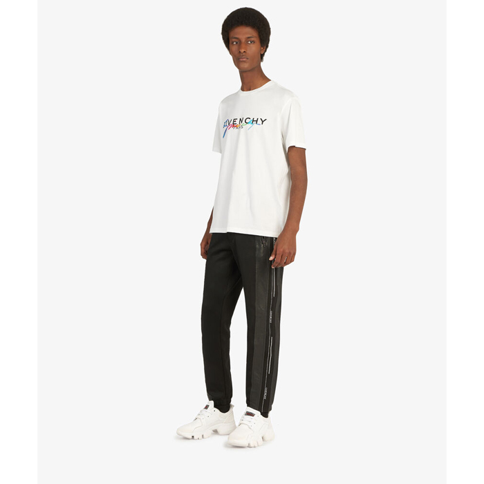 Image 3 of ジバンシィ クルーネック 半袖Tシャツ カットソー ロゴT シグニチャー刺繍 コットン  BM70RL3002 100
