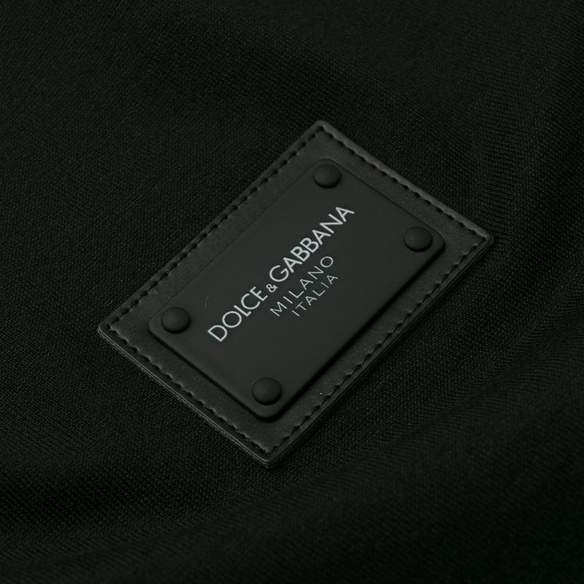 Image 6 of ドルチェ＆ガッバーナメタルプレート付き Tシャツ ブラック G8KJ9T FU7EQ N0000