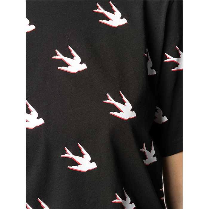 Image 5 of アレキサンダー マックイーン レディースツバメ柄 Tシャツ 583304 OJ61 1000
