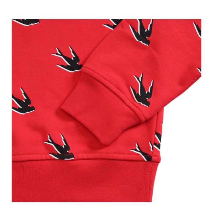 Image 5 of アレキサンダー マックイーンレディースレッドスワロースウェットシャツ 577664 OJ60 6109