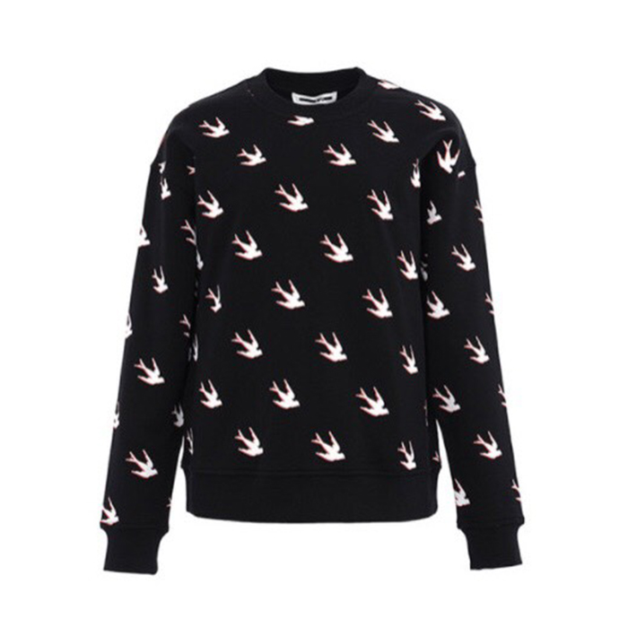 Image 3 of アレキサンダー マックイーン レディースブラックスワロースウェットシャツ  577664 OJ60 1000