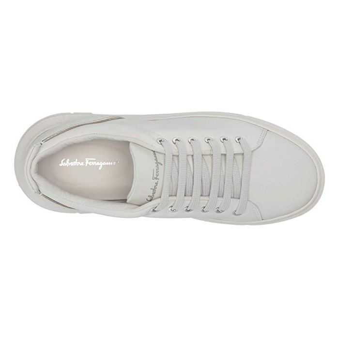 Image 4 of フェラガモレディース ホワイト カジュアルシューズ 0726192 CALF WHIN
