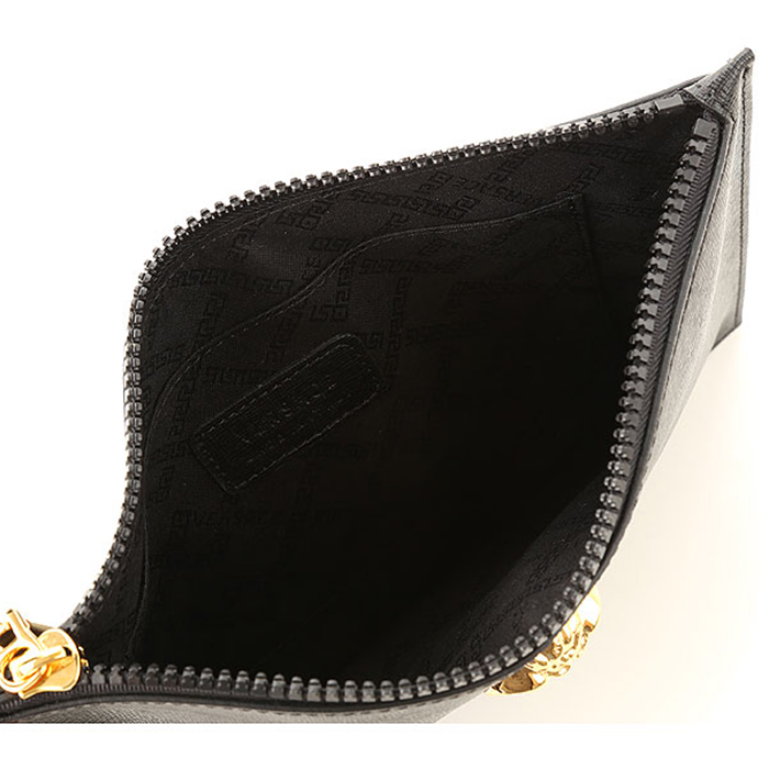 Image 4 of ヴェルサーチメンズメデューサヘッドブラッククラッチ DP84725 CASP 41OH