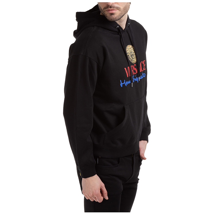Image 3 of ヴェルサーチ メンズプリントコットンスウェットシャツパーカー  A86022 1242 1690
