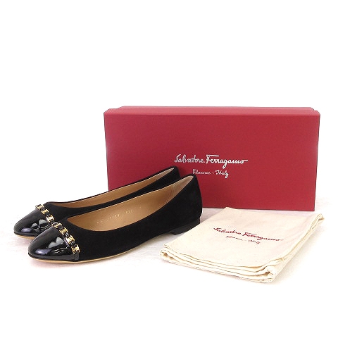 Image 5 of フェラガモレディーススエードシューズ 0573925 PIM NERO