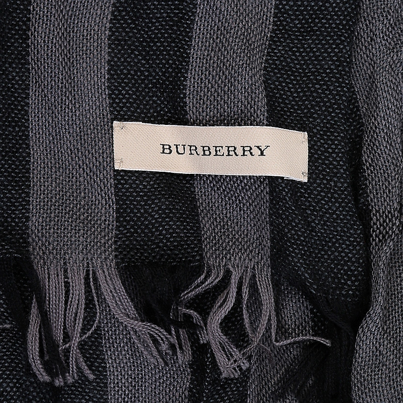 Image 5 of バーバリーBURBERRY スカーフ 3551800 0120C DARK-CHARCOAL ブラック/グレー
