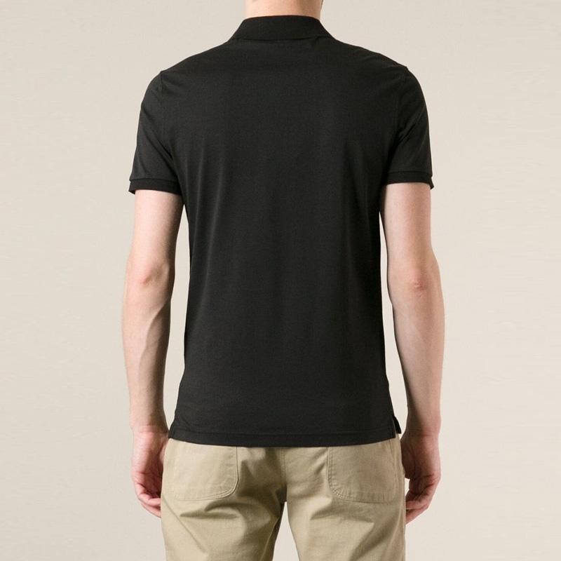 Image 4 of BURBERRY Men's Black Polo Shirt 3904562 00100 BLACK