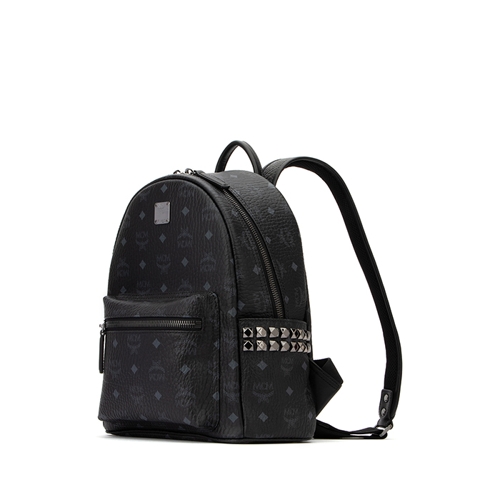 Image 3 of MCM レディース ブラック リュックサック バックパック MMK6SVE37BK