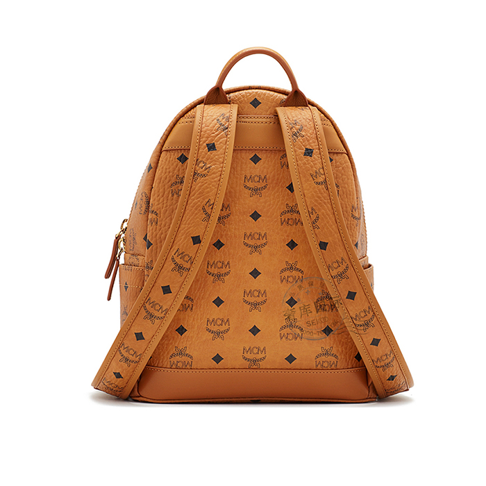 Image 3 of MCM レディース キャメル リュックサック バックパック MMK6SVE37CO